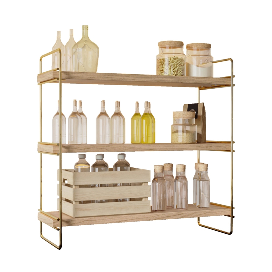 Organizator polic 45x40 cm zlata/rjava