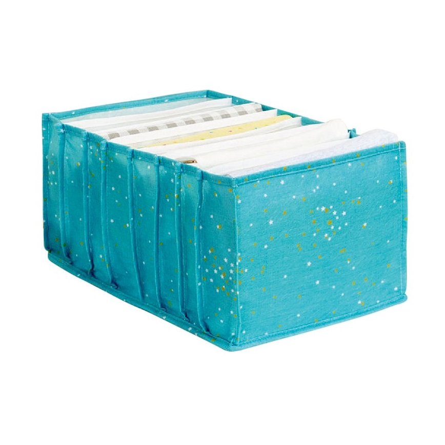 Organizator za omaro 40x15x14 cm turkizna