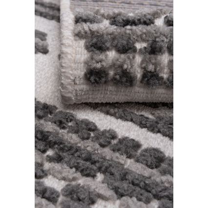 Orientalna preproga NEPAL 80x153 cm siva/bela