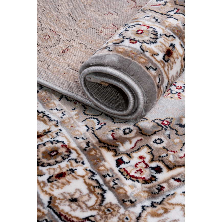 Orientalska preproga DUBAI 80x150 cm 2300 g/m2 večbarvna/siva
