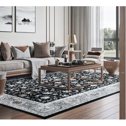 Orientalska preproga GRECE 120x170 cm 2150 g/m2 črna/siva/bela