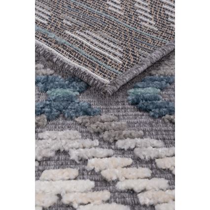 Orientalska preproga NEPAL 200x280 cm modra/siva/kremna