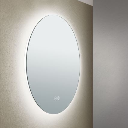 LED Kopalniško stensko ogledalo z osvetlitvijo FOCUS LED/18W/230V 3000/4200/6000K pr. 45 cm IP44