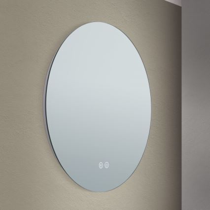 LED Kopalniško stensko ogledalo z osvetlitvijo FOCUS LED/18W/230V 3000/4200/6000K pr. 45 cm IP44