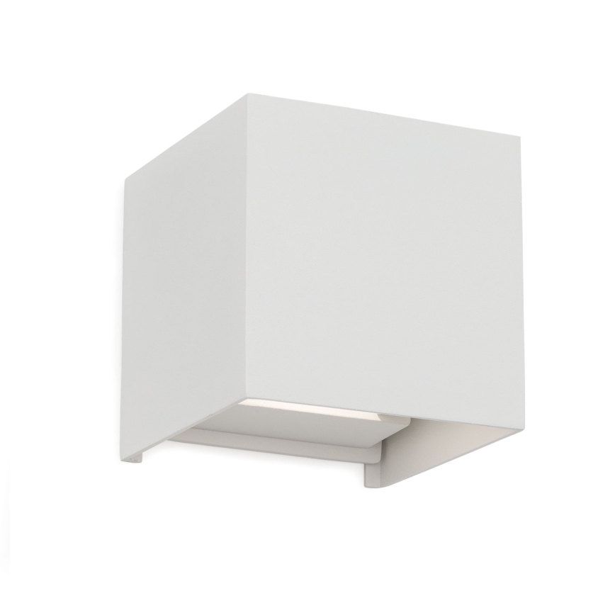 LED Zunanja stenska svetilka CUBE 2xLED/3W/230V IP54 bela