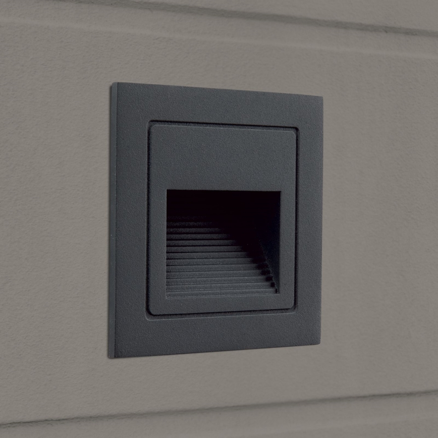 LED Vgradna svetilka LORO LED/2W/230V IP65 antracit