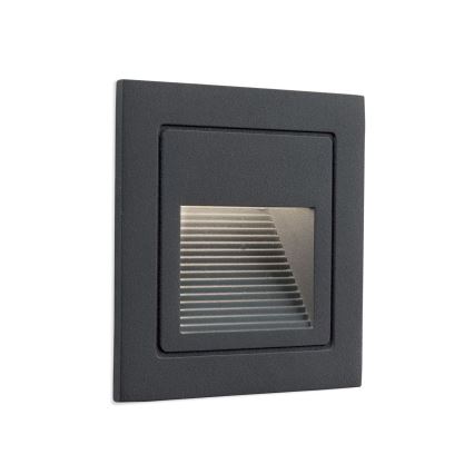 LED Vgrajena svetilka LORO LED/2W/230V IP65 antracit