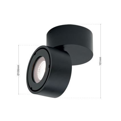 LED Zatemnitvena kopalnica Reflektor HARVEY LED/15W/230V IP65 črna