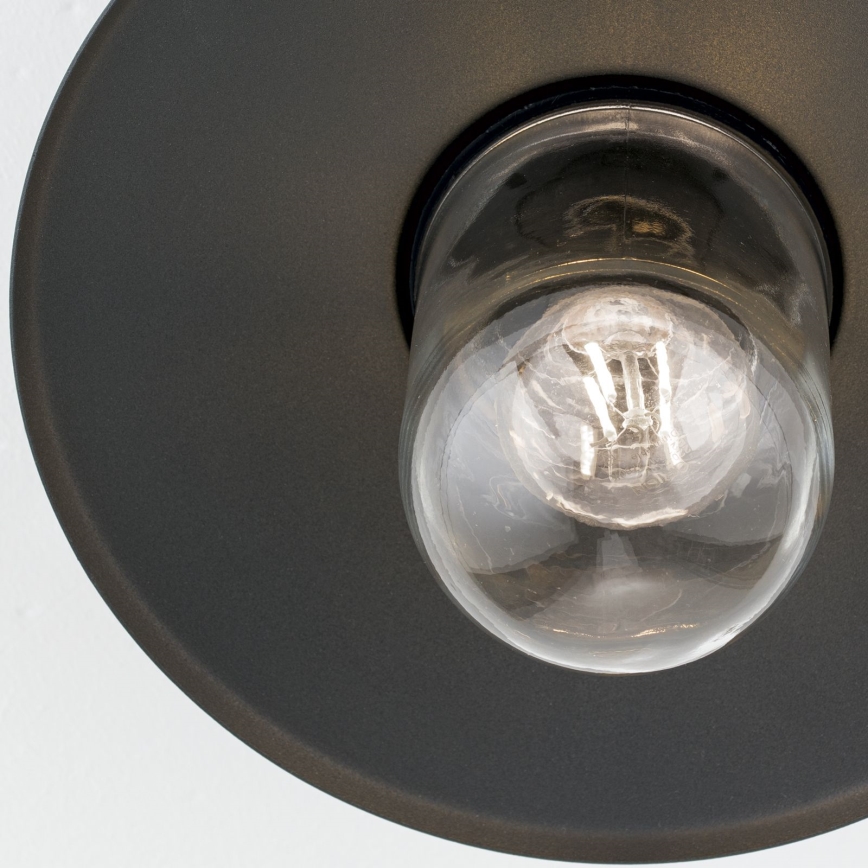 Zunanji nadgradni lestenec EDWARD 1xE27/60W/230V IP44 črna