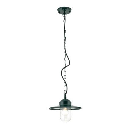 Zunanja viseča svetilka EDWARD 1xE27/60W/230V IP44 zelena