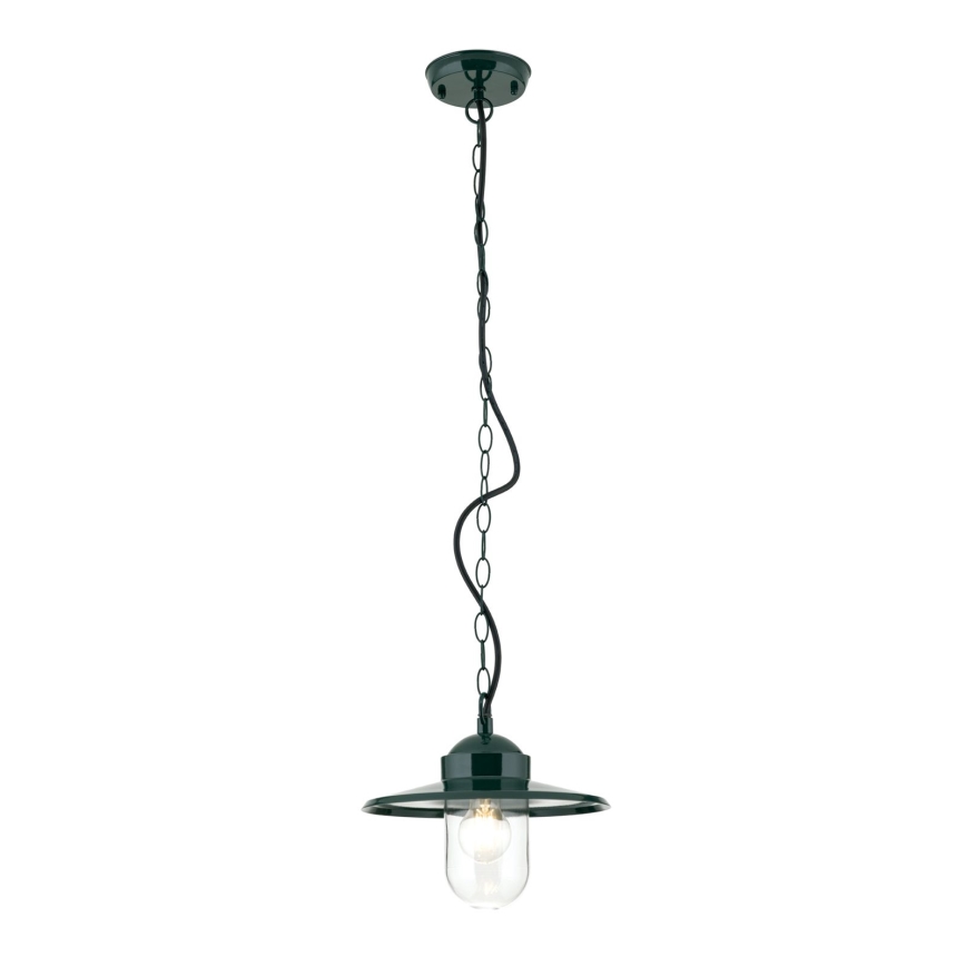 Zunanja viseča svetilka EDWARD 1xE27/60W/230V IP44 zelena