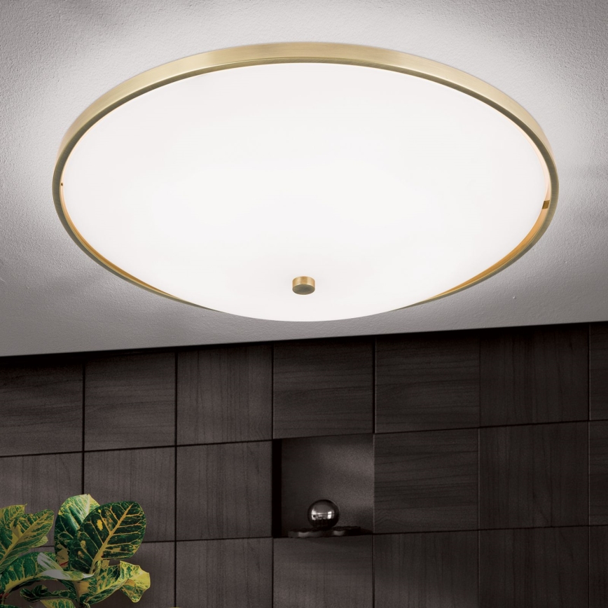 Stropna svetilka AIDA 5xE27/60W/230V pr. 56,5 cm medenina