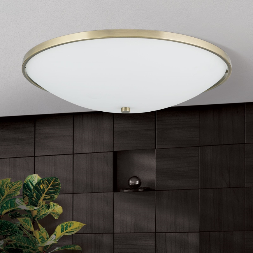 Stropna svetilka AIDA 5xE27/60W/230V pr. 56,5 cm medenina