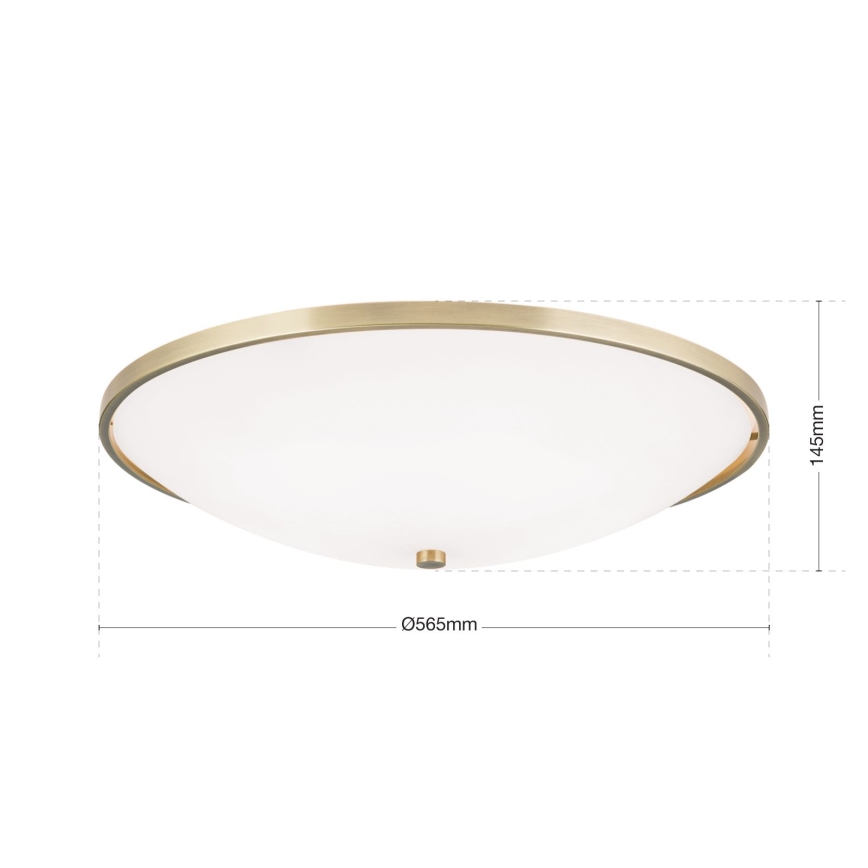 Stropna svetilka AIDA 5xE27/60W/230V pr. 56,5 cm medenina