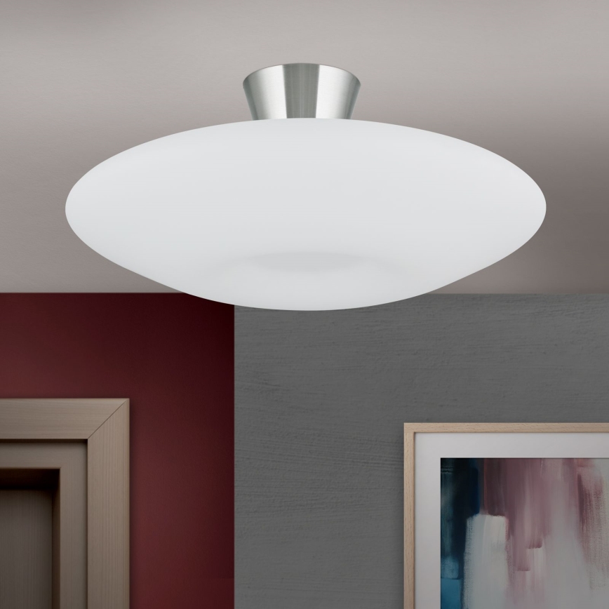 Stropna svetilka BLANC 2xE27/60W/230V pr. 49 cm mat krom