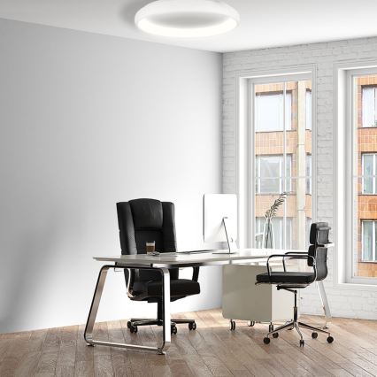 LED Zatemnitvena stropna svetilka VENUS LED/50W/230V pr. 61 cm bela