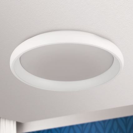 LED Zatemnitvena stropna svetilka VENUS LED/50W/230V pr. 61 cm bela