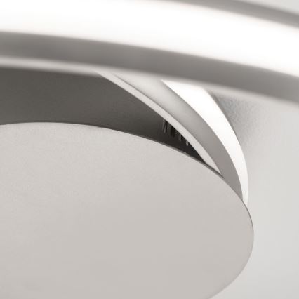 LED Zatemnitvena stropna svetilka CIRCUS LED/30W/230V srebrna