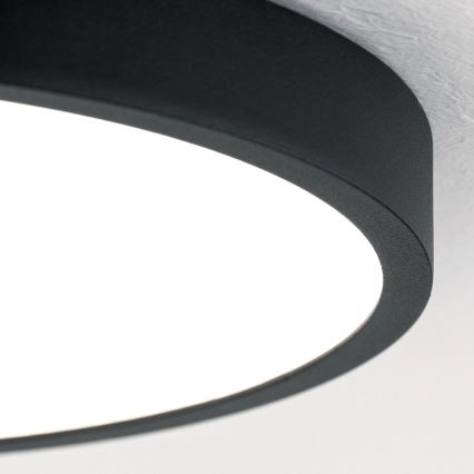 LED Stropna svetilka BULLY LED/24W/230V pr. 24 cm črna