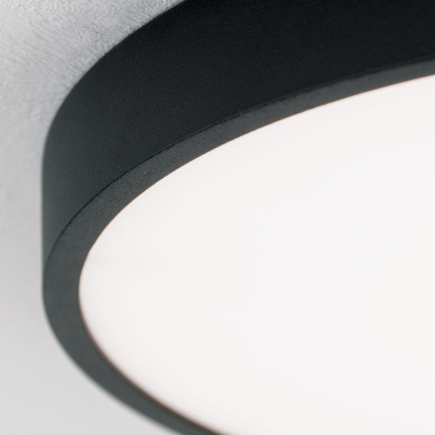 LED Stropna svetilka BULLY LED/28W/230V pr. 28 cm črna
