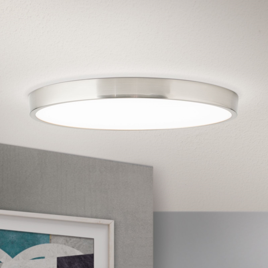 LED Stropna svetilka BULLY LED/28W/230V pr. 28 cm mat krom