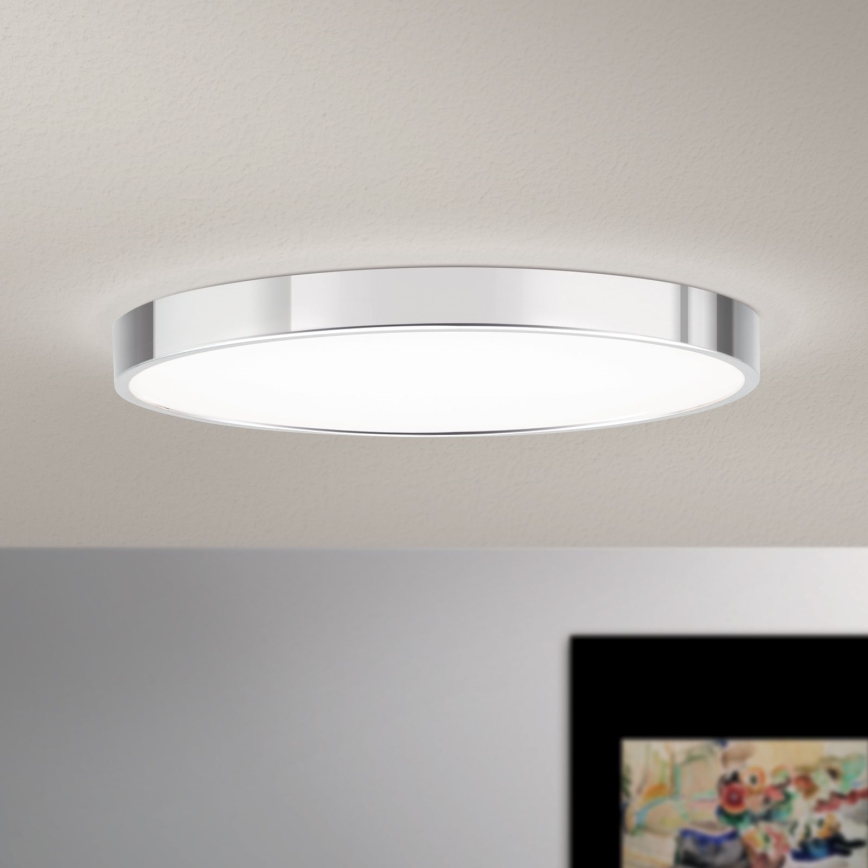 LED Stropna svetilka BULLY LED/28W/230V pr. 28 cm sijajni krom