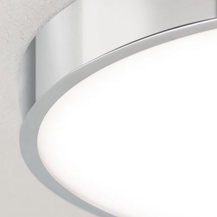 LED Stropna svetilka BULLY LED/28W/230V pr. 28 cm sijajni krom