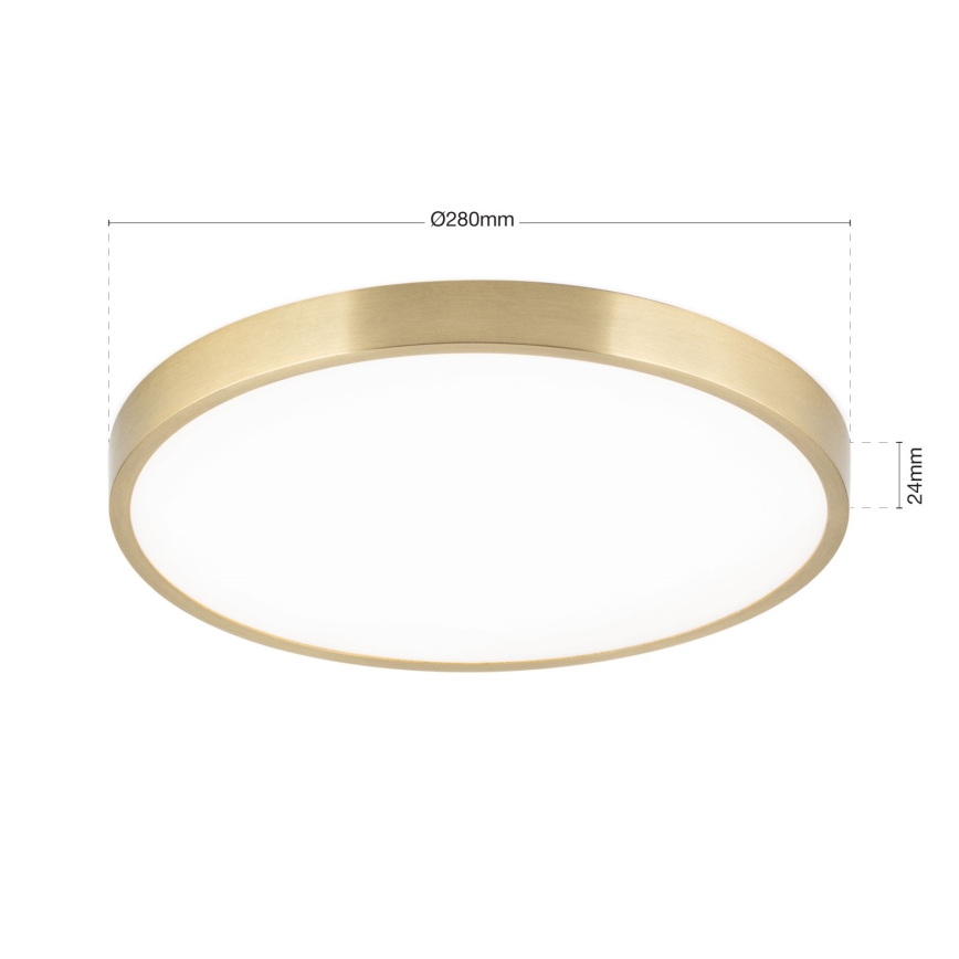 LED Stropna svetilka BULLY LED/28W/230V pr. 28 cm zlata