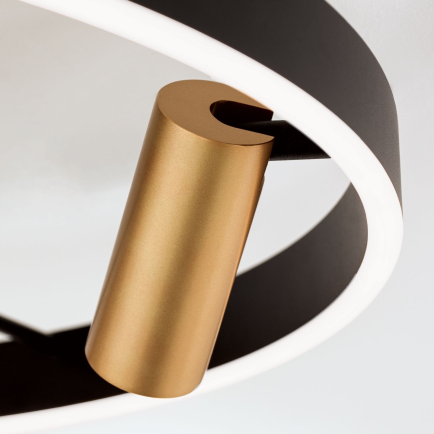 LED zatemnljiva stropna svetilka BERLIN LED/50W/230V črna/zlata