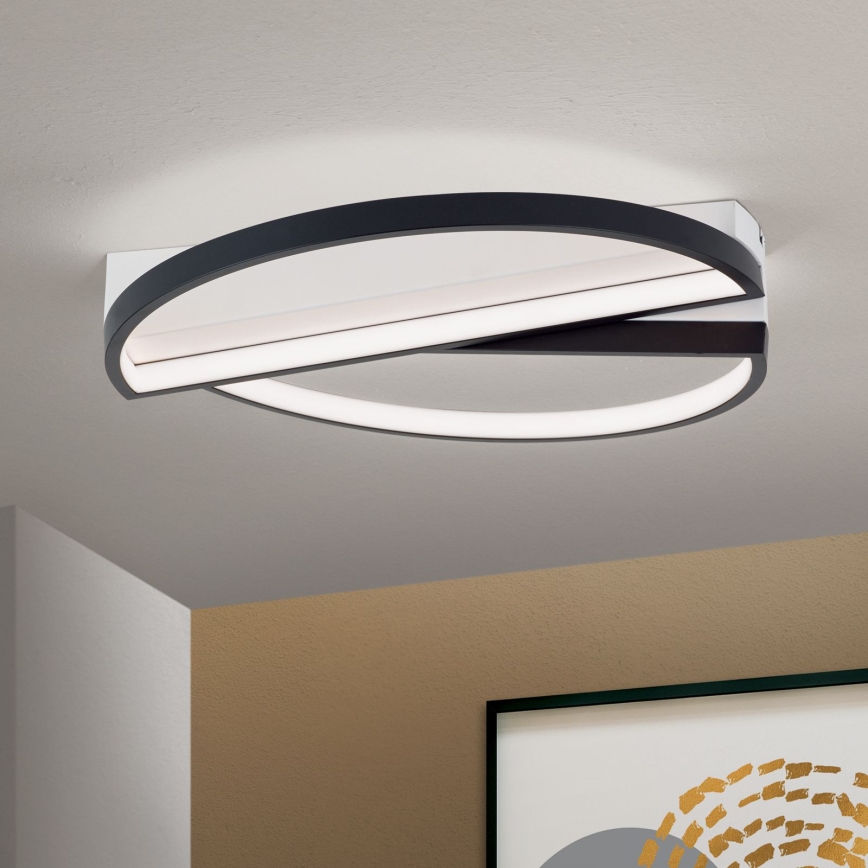 LED Zatemnitvena stropna svetilka OLGA LED/28W/230V črna/bela