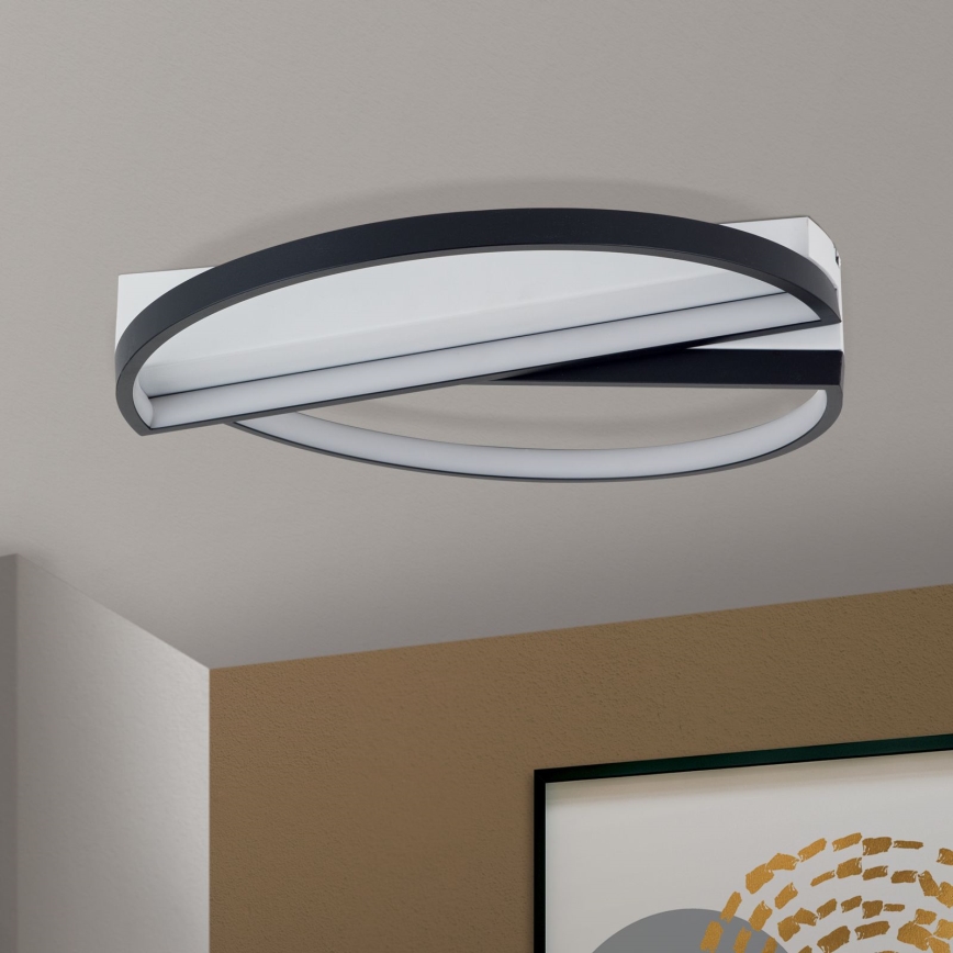 LED Zatemnitvena stropna svetilka OLGA LED/28W/230V črna/bela