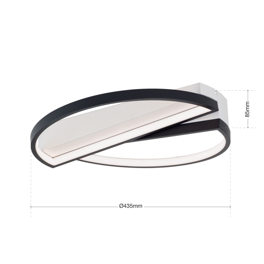 LED Zatemnitvena stropna svetilka OLGA LED/28W/230V črna/bela