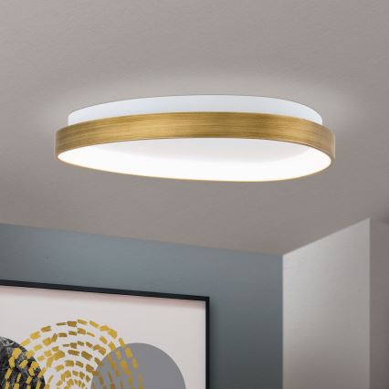 LED Stropna svetilka CHARLIE LED/35W/230V pr. 45 cm zlata
