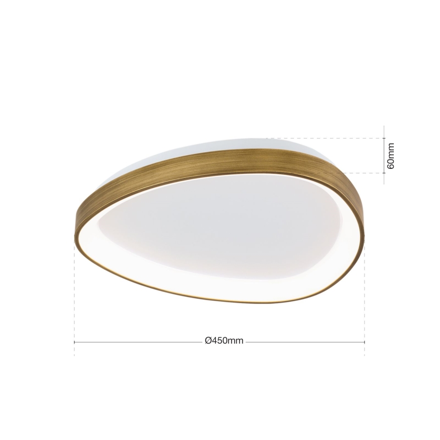 LED Stropna svetilka CHARLIE LED/35W/230V pr. 45 cm zlata