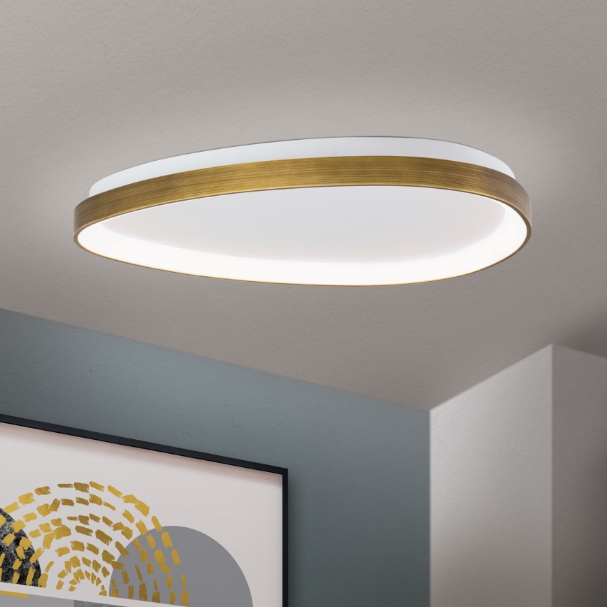 LED Stropna svetilka CHARLIE LED/48W/230V pr. 65 cm zlata