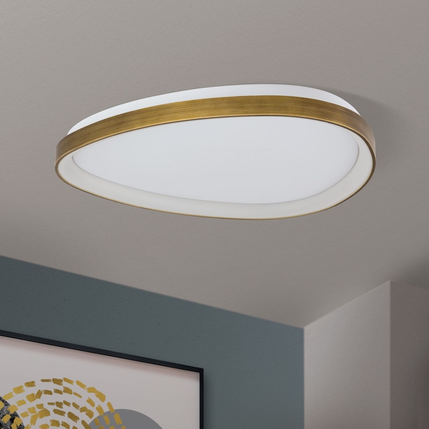 LED Stropna svetilka CHARLIE LED/48W/230V pr. 65 cm zlata
