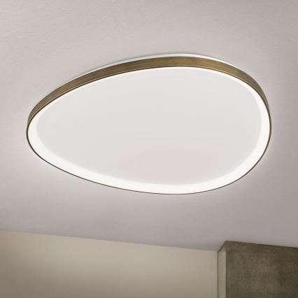 LED Stropna svetilka CHARLIE LED/72W/230V pr. 80 cm zlata