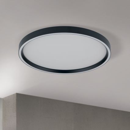 LED Zatemnitvena stropna svetilka MASCA LED/36W/230V 2700/3350/4000K pr. 40 cm črna