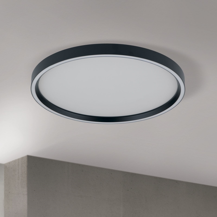 LED Zatemnitvena stropna svetilka MASCA LED/36W/230V 2700/3350/4000K pr. 40 cm črna