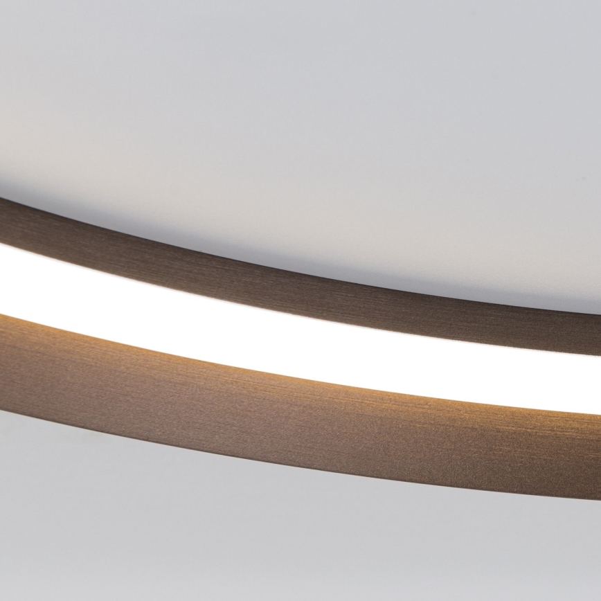 LED Zatemnitvena stropna svetilka MANTA LED/38W/230V 2700/3000/4000K pr. 45 cm rjava
