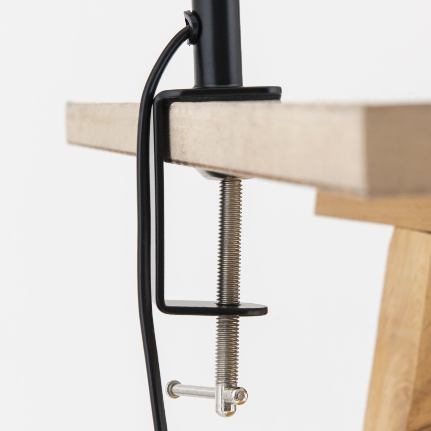 Prilagodljiva namizna svetilka s sponko DOTTY 1xGU10/10W/230V bež/črna