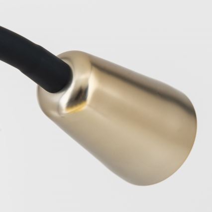 Prilagodljiva namizna svetilka s sponko DOTTY 1xGU10/10W/230V medena/črna