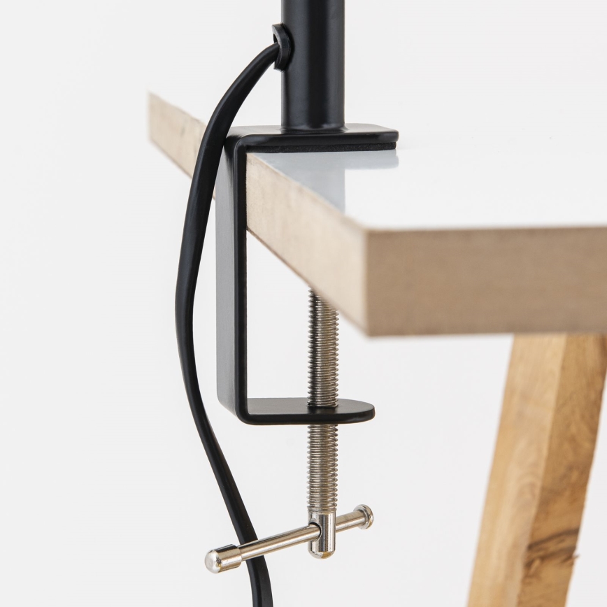 Prilagodljiva namizna svetilka s sponko DOTTY 1xGU10/10W/230V medena/črna