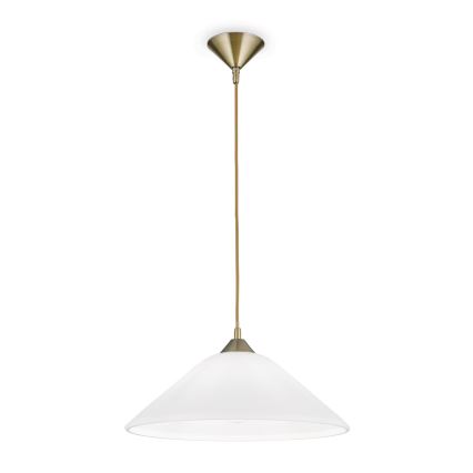 Lestenec na vrvici GRADO 1xE27/60W/230V pr. 40 cm medenina