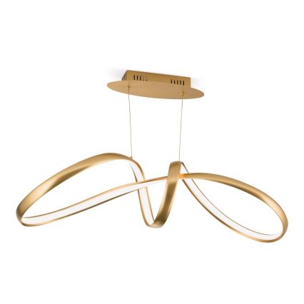 LED zatemnitvena viseča svetilka na vrvici CIRCUS LED/36W/230V zlata