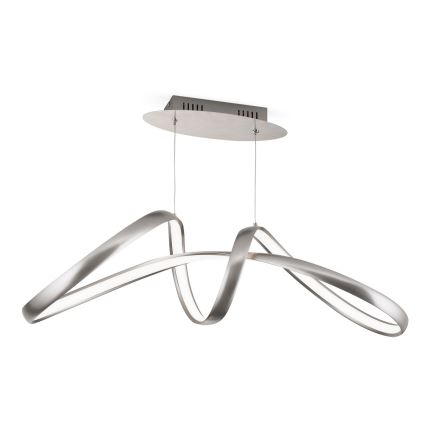 LED Zatemnitveni lestenec na vrvici CIRCUS LED/36W/230V srebrna