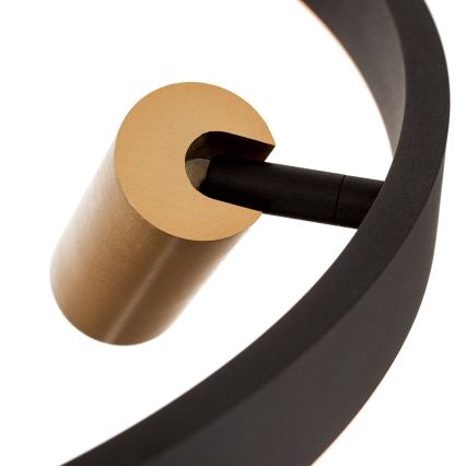 LED zatemljiv lestenec na kablu BERLIN LED/50W/230V črna/zlata