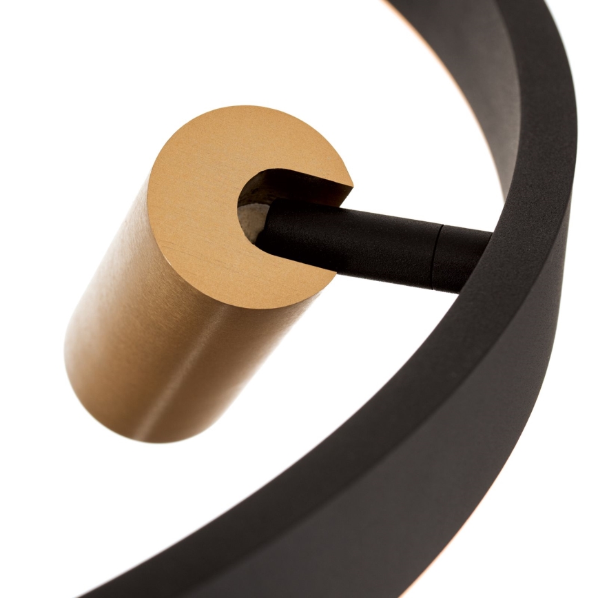 LED zatemljiv lestenec na kablu BERLIN LED/50W/230V črna/zlata