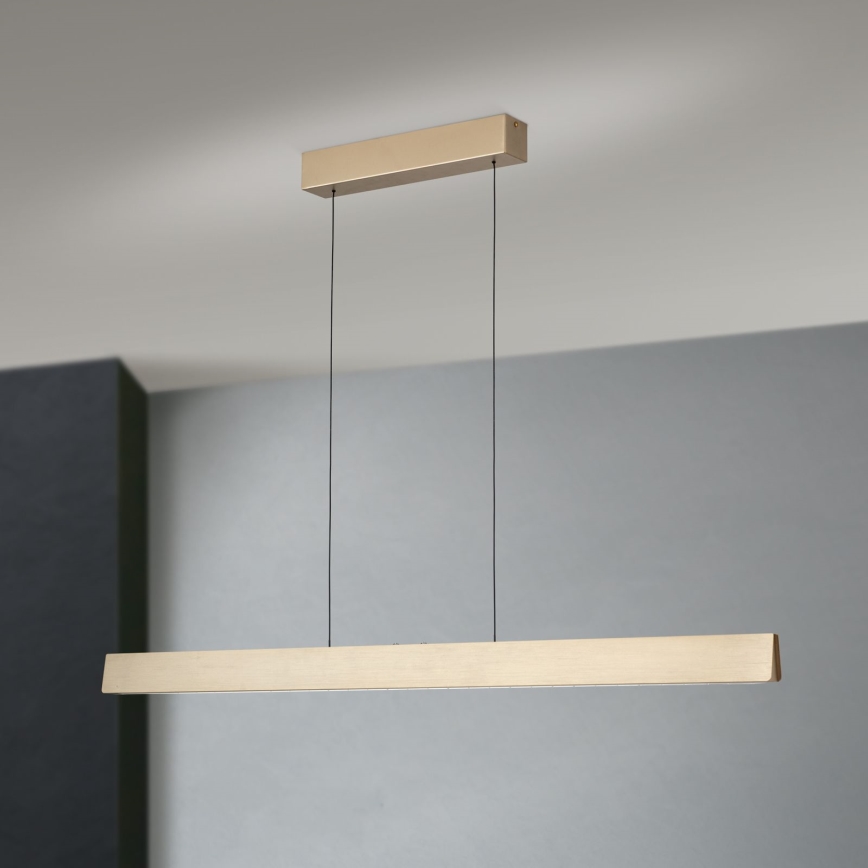LED Zatemnitveni lestenec na vrvici TARA LED/44W/230V 2700/3800/4500/5700K zlata