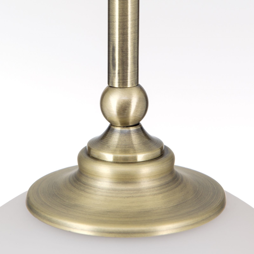 Lestenec na vrvici OLD LAMP 1xE27/40W/230V bela/medenina